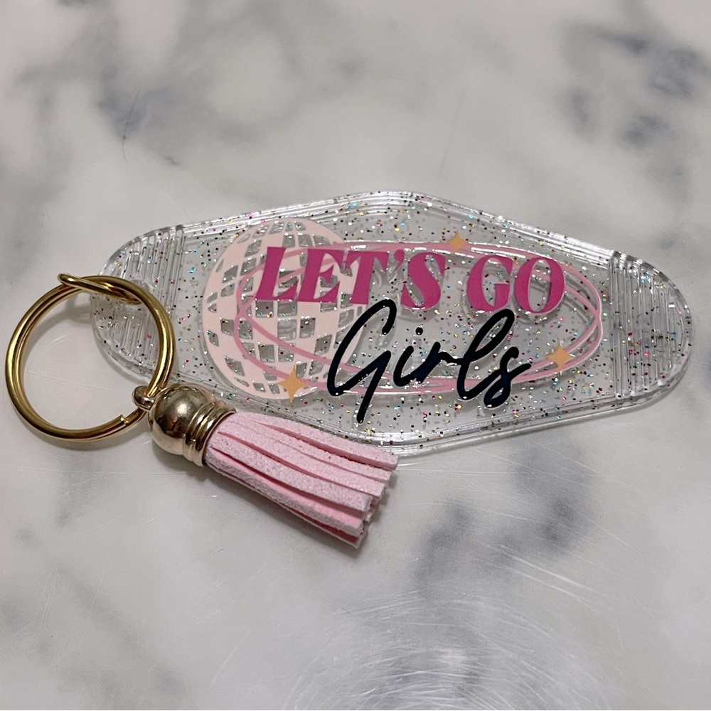 Motel Key Chain Let’s Go Girls